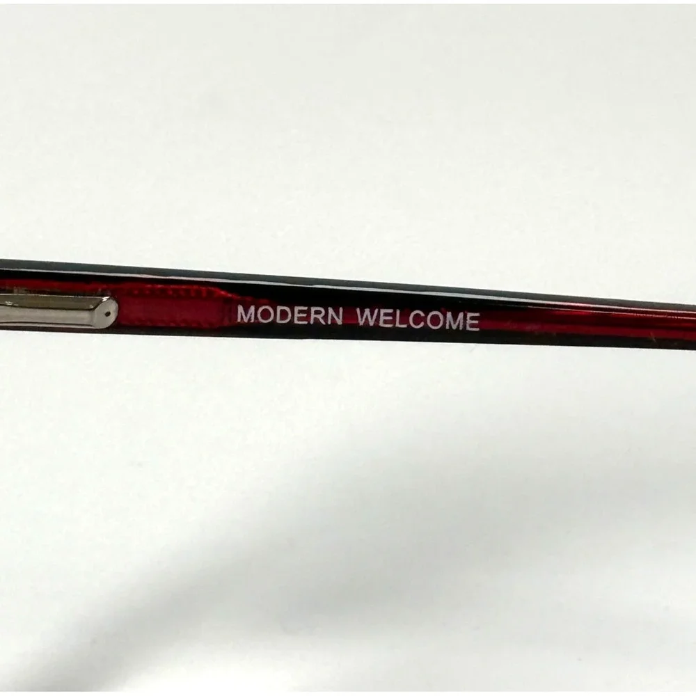MODERN OPTICAL Welcome Eyeglasses Frame Only 49-19-140 Burgundy/Black Womens‎